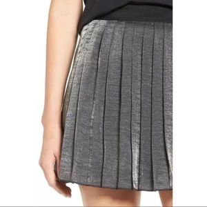 NWT Madewell metallic pleated skirt